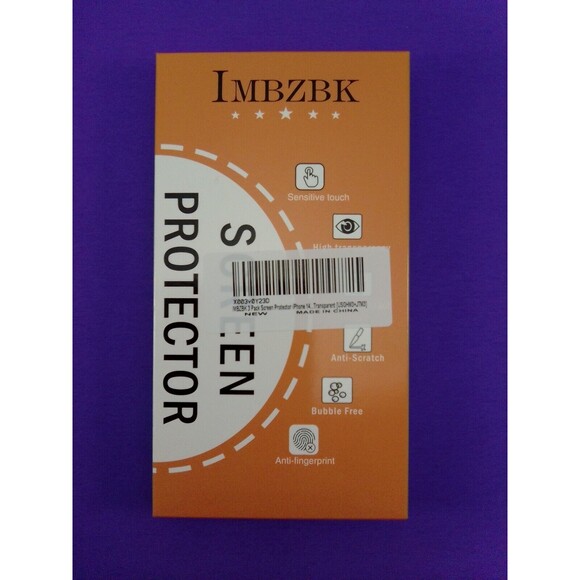 Imbzbk 3 Pack IPhone 14 Screen Protector - Picture 4 of 6